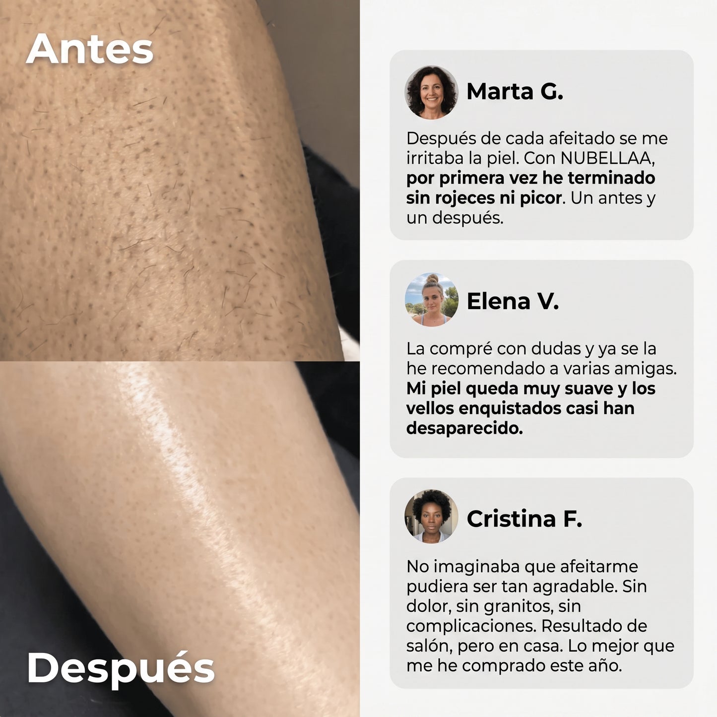 RASURADORA 2 EN 1 PARA BIKINI Y CUERPO · NUBELLAA™